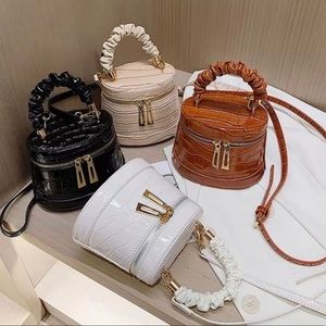 Classic Handbag in Faux Croc Print
